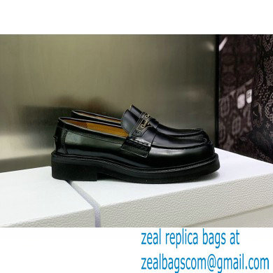 Dior Black Brushed Calfskin boy loafer 2023