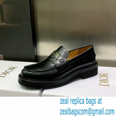 Dior Black Brushed Calfskin boy loafer 2023