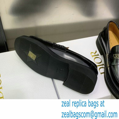 Dior Black Brushed Calfskin boy loafer 2023 - Click Image to Close