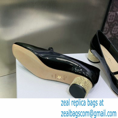 Dior Black Patent Calfskin and White Resin Pearls D-Shine Ballet Pump 2023 - Click Image to Close