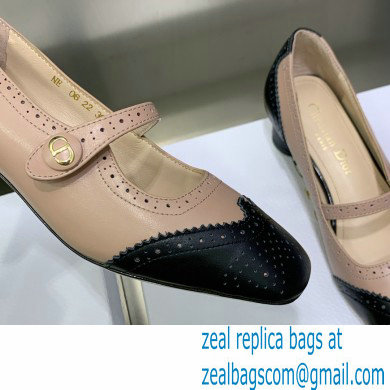 Dior Black and nude Perforated Calfskin Spectadior Ballet Pump 2023