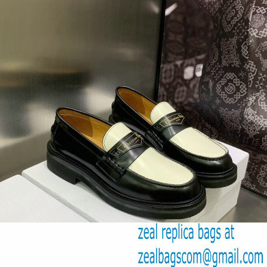 Dior Black/white Brushed Calfskin boy loafer 2023