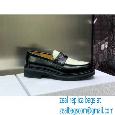 Dior Black/white Brushed Calfskin boy loafer 2023