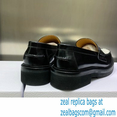 Dior Black/white Brushed Calfskin boy loafer 2023 - Click Image to Close