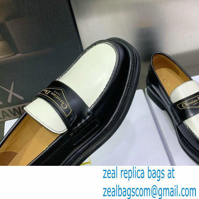 Dior Black/white Brushed Calfskin boy loafer 2023 - Click Image to Close