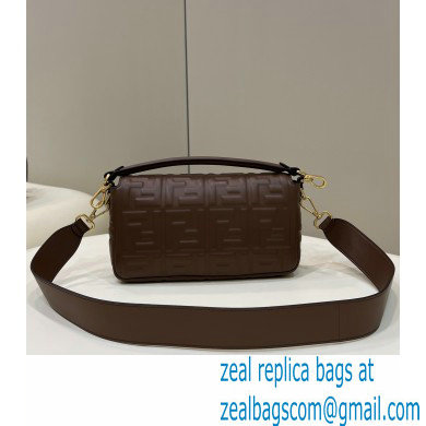Fendi Nappa Leather Medium Baguette Bag Coffee 2023