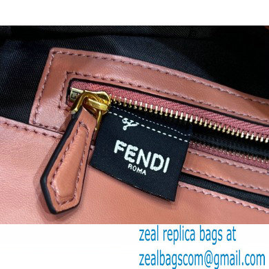 Fendi Nappa Leather Medium Baguette Bag Dark Pink 2023