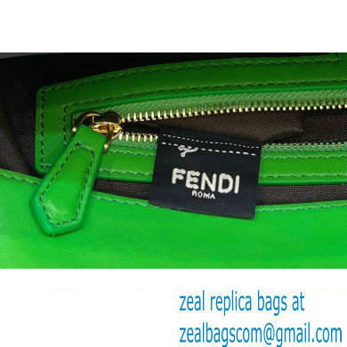 Fendi Nappa Leather Medium Baguette Bag Green 2023