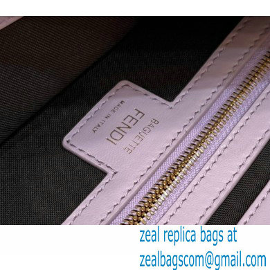 Fendi Nappa Leather Medium Baguette Bag Lilac 2023