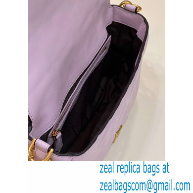 Fendi Nappa Leather Medium Baguette Bag Lilac 2023