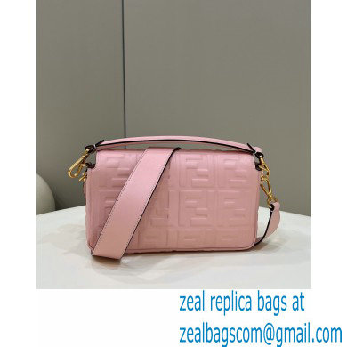 Fendi Nappa Leather Medium Baguette Bag Pink 2023