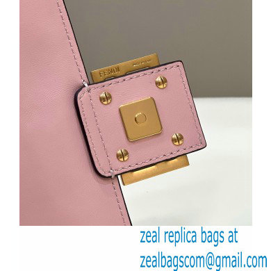 Fendi Nappa Leather Medium Baguette Bag Pink 2023