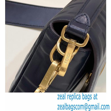 Fendi Nappa Leather Medium Baguette Bag Roayl Blue 2023