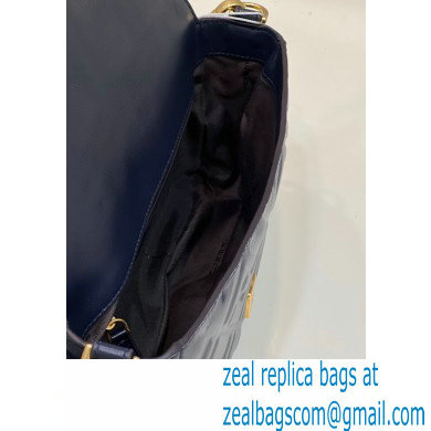 Fendi Nappa Leather Medium Baguette Bag Roayl Blue 2023