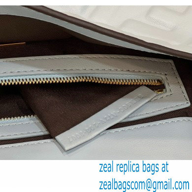 Fendi Nappa Leather Medium Baguette Bag Sky Blue 2023
