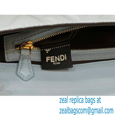 Fendi Nappa Leather Medium Baguette Bag Sky Blue 2023