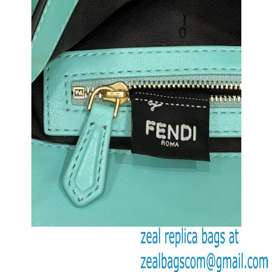 Fendi Nappa Leather Medium Baguette Bag Turquoise Green 2023