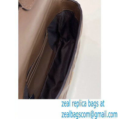 Fendi Nappa Leather Mini Baguette Bag Coffee 2023