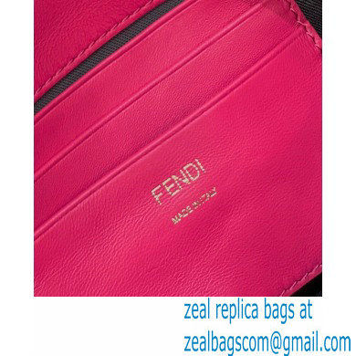 Fendi Nappa Leather Mini Baguette Bag Fuchsia 2023