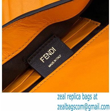 Fendi Nappa Leather Mini Baguette Bag Orange 2023 - Click Image to Close