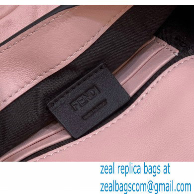 Fendi Nappa Leather Mini Baguette Bag Pink 2023