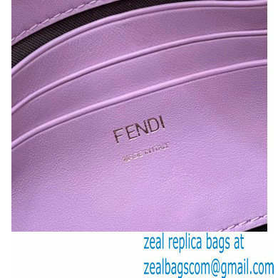 Fendi Nappa Leather Mini Baguette Bag Purple 2023