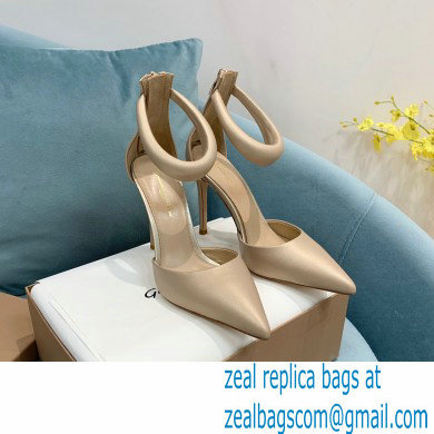 Gianvito Rossi Heel 10.5cm Bijoux Pumps Leather Beige 2023