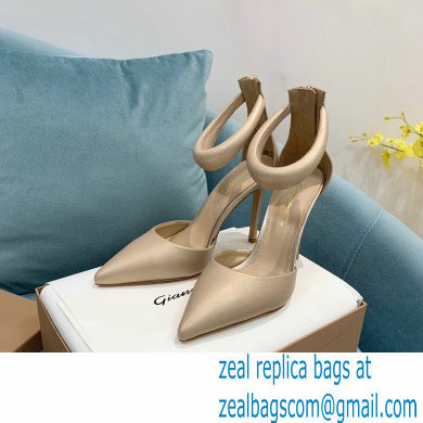 Gianvito Rossi Heel 10.5cm Bijoux Pumps Leather Beige 2023 - Click Image to Close