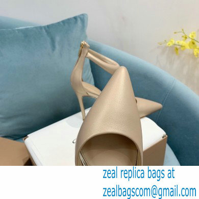 Gianvito Rossi Heel 10.5cm Bijoux Pumps Leather Beige 2023 - Click Image to Close