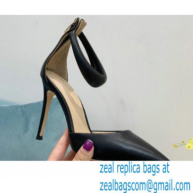 Gianvito Rossi Heel 10.5cm Bijoux Pumps Leather Black 2023