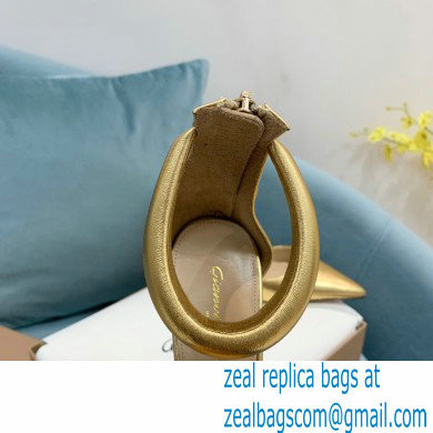 Gianvito Rossi Heel 10.5cm Bijoux Pumps Leather Gold 2023