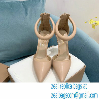 Gianvito Rossi Heel 10.5cm Bijoux Pumps Leather Nude 2023