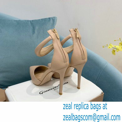 Gianvito Rossi Heel 10.5cm Bijoux Pumps Leather Nude 2023 - Click Image to Close