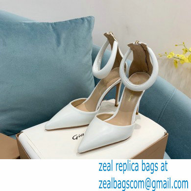 Gianvito Rossi Heel 10.5cm Bijoux Pumps Leather White 2023