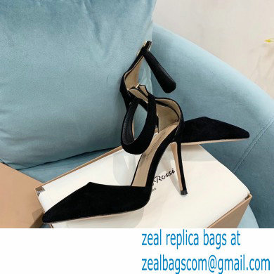 Gianvito Rossi Heel 10.5cm Bijoux Pumps Suede Black 2023