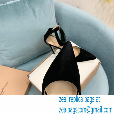 Gianvito Rossi Heel 10.5cm Bijoux Pumps Suede Black 2023