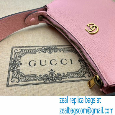 Gucci Aphrodite shoulder bag with Double G 739076 leather Pink