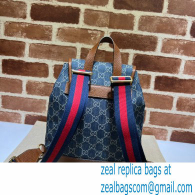 Gucci Backpack bag with Interlocking G 674147 Denim Blue 2023