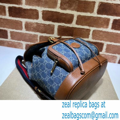 Gucci Backpack bag with Interlocking G 674147 Denim Blue 2023