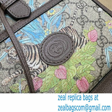 Gucci Backpack bag with Interlocking G 674147 Tiger Print 2023