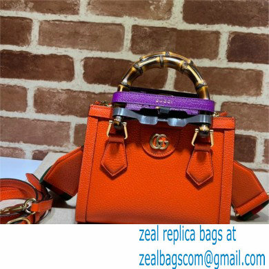 Gucci Diana mini tote bag 702732 orange 2021