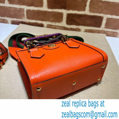 Gucci Diana mini tote bag 702732 orange 2021
