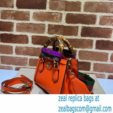 Gucci Diana mini tote bag 702732 orange 2021