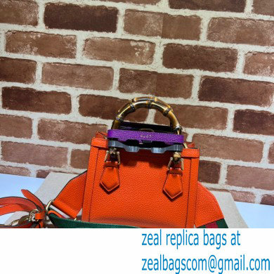 Gucci Diana mini tote bag 702732 orange 2021