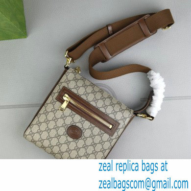 Gucci GG Canvas Messenger Bag 681021 Brown 2022