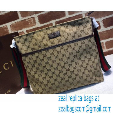 Gucci GG Canvas Messenger Medium Bag 189751 Beige