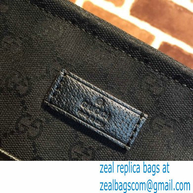 Gucci GG Canvas Messenger Medium Bag 189751 Black - Click Image to Close