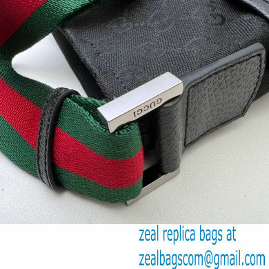 Gucci GG Canvas Messenger Small Bag 189751 Black - Click Image to Close