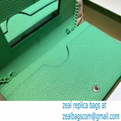 Gucci GG Marmont Chain Wallet 497985 Resin Hardware Green 2023