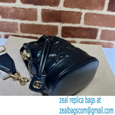 Gucci GG Matelasse bucket bag 728231 Black